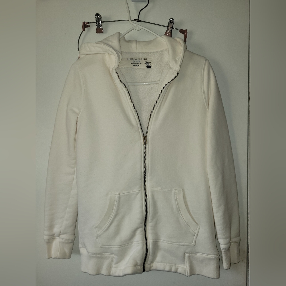 JCrew Sherpa Zip Up